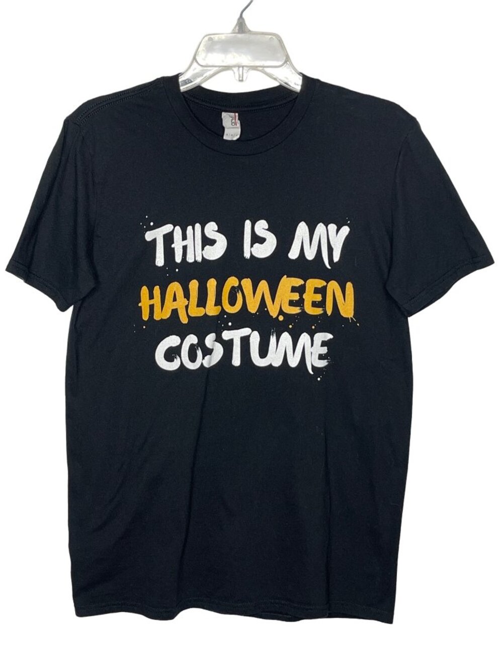 Anvil T-shirt Unisex Halloween "This Is My Halloween Costume" Black Size M